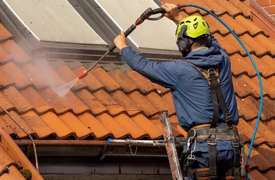Démoussage et hydrofuge de toiture à Linghem